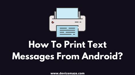 How Do I Print a Text Message? - Exploring Various Methods and Scenarios