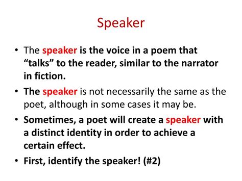 Speaker Definition in Poetry: The Echoes of Literary Expression